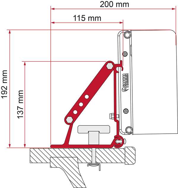 Adapter til Fiamma Compass "Auto"