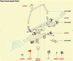 Thule Caravan Smart / superb cykelholder Monteringsplade D30 Venstre