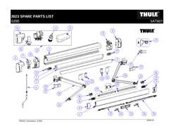 Thiule Omnistor markise 5200 reservedele